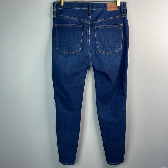 MADEWELL Blue Medium Hayes Wash 10” High-Rise Skinny Jeans Stretch Size 31 - Picture 6 of 12